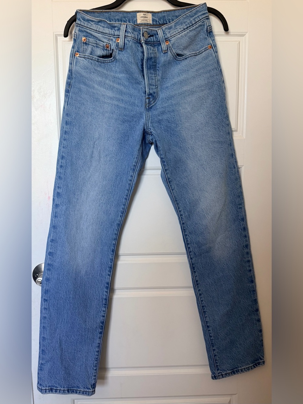 Levi's Women’s Light Blue 501 Original Button Fly Jeans